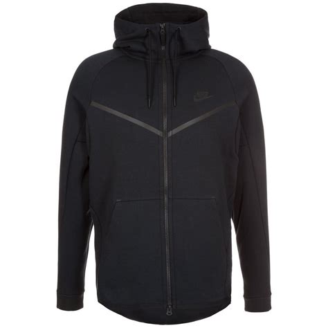 nike tech fleece kapuzenjacke schwarz herren